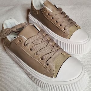 Qupid Super Chunky Sneakers Tan/Taupe